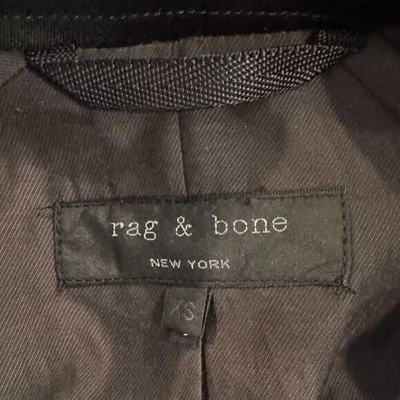 Rag & Bone Stanley Wide-Lapel Wool-Blend Peacoat Size XS - Picture 10 of 13